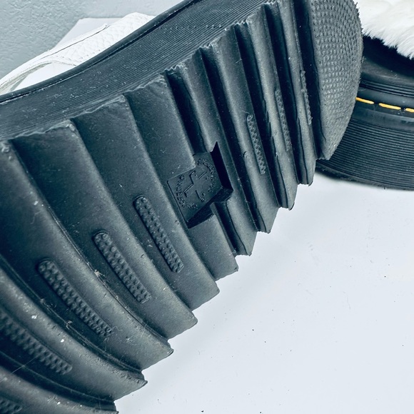 Dr. Martens Voss Quad Fluffy Faux Fur Platform Sandals - Picture 8 of 10